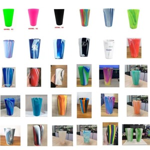 Silicone <b>Reusable</b> Coffee <b>Mugs</b> Handle Microwavable and Dishwasher Safe Unbreakable Camping Drinkware for Direct Drinking - Product Image 6
