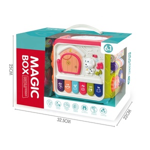 Bao Han Early Childhood Educational 6-in-1 Magic Cube &amp; Hand Drum Toy Battery Powered Plastic for <strong>Smart</strong> Baby <strong>Games</strong> - Product Image 6
