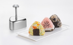 Moule à Onigiri en Acier Inoxydable en Gros, Classique, Triangulaire, pour Musubi, Bento DIY, Repas pour Enfants, Fabrication de Sushi à Domicile, Qualité Alimentaire - Product Image 4