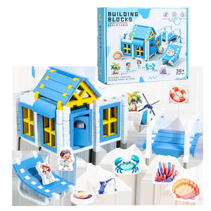 Juguetes de bloques de construcción de <span class=keywords><strong>casa</strong></span> DIY para niños, rompecabezas de cabina de <span class=keywords><strong>arquitecto</strong></span>, imaginación espacial, juguetes educativos familiares para niños y niñas - Product Image 4