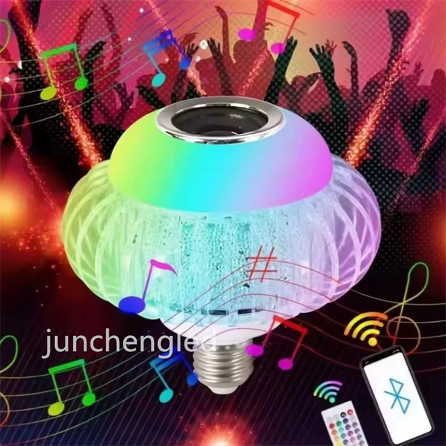 Hot Sale 15W E27 App Control RGB Wireless Music Speaker Music Playing Led Lamp Bulb with Remote Control