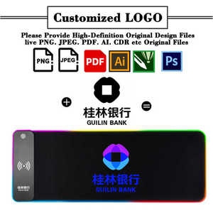 Thêm lớn biểu tượng tùy chỉnh Mousepad Non-Slip bàn phím máy tính xách tay Mat túi không dây sạc chuột chơi game pad - Product Image 2