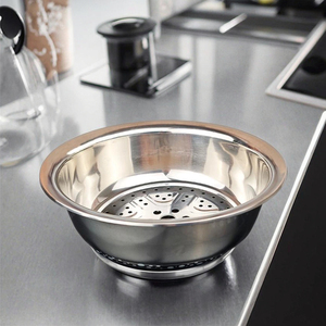 28-40cm thép không gỉ lưu vực món ăn nồi với Gasket, lớn lưu vực món ăn bữa ăn tối súp lưu vực, bát lớn, chất lượng cao trộn bát - Product Image 4