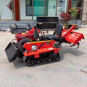 Mini <span class=keywords><strong>Tractor</strong></span> Agrícola <span class=keywords><strong>de</strong></span> Orugas <span class=keywords><strong>de</strong></span> 25HP Diésel, Cultivador <span class=keywords><strong>de</strong></span> Orugas, Labranza Rotativa, Apertura <span class=keywords><strong>de</strong></span> Zanjas, Deshierbe, Nivelación - Product Image 3