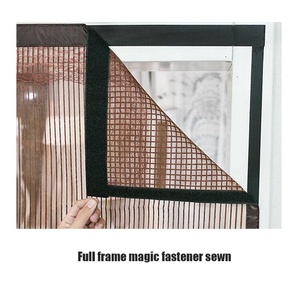 Puerta mosquitera magnética <span class=keywords><strong>de</strong></span> malla resistente al desgarro fácil <span class=keywords><strong>de</strong></span> plegar, tira magnética única <span class=keywords><strong>de</strong></span> arriba a abajo - Product Image 3