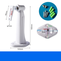 LS-1212 19cm Plastic Outdoor/Indoor Universal Support Pole Mount Security Camera Bracket Duckbill Stand Surveillance Accessories