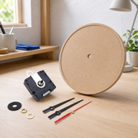 Kit de Mecanismo de Reloj de Cuarzo con Movimiento Radiocontrolado DCF, con Herrajes de Montaje para Reparación y Fabricación de Relojes de Pared