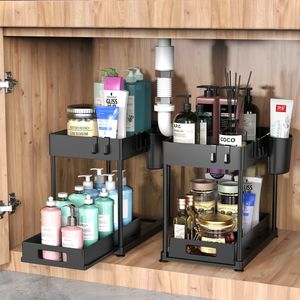 <span class=keywords><strong>Organisateur</strong></span> d'<span class=keywords><strong>épices</strong></span> de cuisine en plastique PP avec <span class=keywords><strong>tiroir</strong></span> coulissant, double niveau, pliable, gain de place, <span class=keywords><strong>organisateur</strong></span> domestique pour articles ménagers - Product Image 5