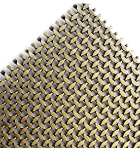 Maille décorative tissée en fil d'acier inoxydable fin plaqué or multicolore, tissu métallique architectural flexible et antirouille - Product Image 3