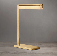 Lampe de table moderne en albâtre pour chambre à coucher, abat-jour en laiton, éclairage décoratif, design classique, LED pour salon, bureau, lampe de bureau