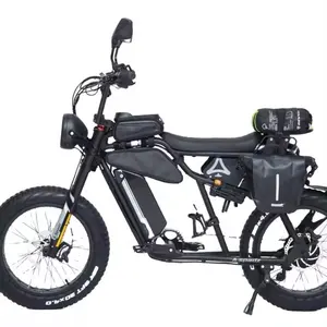 Usa Retro Vintage Long Range Electric Dirt Bike Ebike Cargo Fat Tire Electric Bike