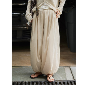 Nuovi <span class=keywords><strong>Pantaloni</strong></span> Lunghi da Donna Stile Giapponese Yamamoto in Garza Morbidi e Confortevoli per l'Inizio Autunno - Product Image 3