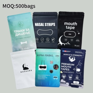 Tiras Anti Ronquidos para Dormir, Marca Privada, Logotipo Personalizado, Cinta Bucal para Dormir, Transparente, Blanca, Transpirable, <span class=keywords><strong>Ayuda</strong></span> Nocturna - Product Image 5
