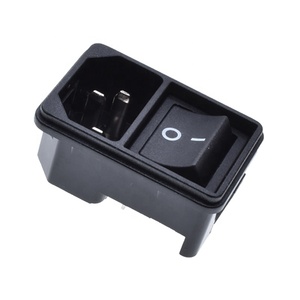 คุณภาพสูง IEC 60320 <span class=keywords><strong>C14</strong></span> ชายแผงขั้วต่อปลั๊ก AC ซ็อกเก็ต rocker สวิทช์ 3 Pins สําหรับอุปกรณ์การแพทย์ - Product Image 6