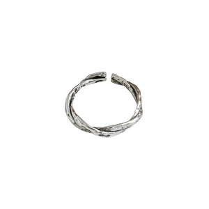 925 Sterling <b>Silver</b> Irregular Smooth <b>Ring</b> For Women Geometric Design Everyday Wear Jewelry - Product Image 5