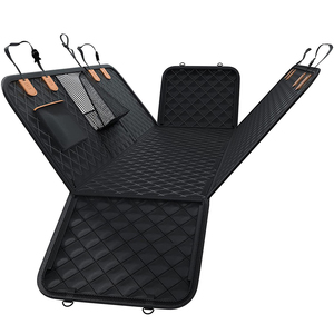 Housse de siège de voiture pour animaux de compagnie, durable, imperméable, noire, solide, tapis de lit pour animaux, protection de siège de voiture, hamac pour animaux de compagnie, pour les voyages en été et en hiver - Product Image 1