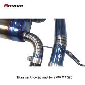 Échappement Catback en alliage de titane couleur bleu brûlé pour BMW M3 G80 M4 G82 S58 3.0T 2021-2024 - Product Image 4