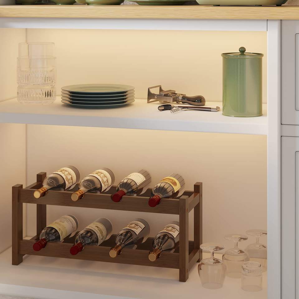 Wooden Wine Bottle Rack Display Wine Bottle Holder Wine Rack ...