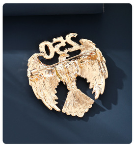 Broche HLC RTS 250e Anniversaire de l'Indépendance, en forme d'aigle, avec strass et émail, bijou patriotique du drapeau américain - Product Image 4