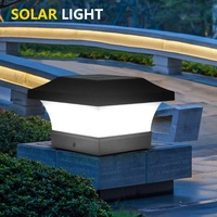 Iluminación exterior al por mayor columna impermeable lámpara de cabeza jardín Hotel valla decoración del hogar lámpara rústica