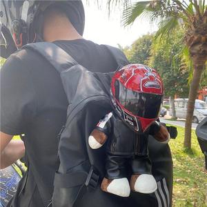Populaire en gros personnalisé chat petit <span class=keywords><strong>chien</strong></span> Mini édition poupée moto ours drôle petit <span class=keywords><strong>casque</strong></span> <span class=keywords><strong>pour</strong></span> animaux de compagnie - Product Image 4