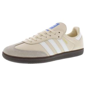 Chaussures Adidas Samba en cuir pour homme, couleur sable, blanc, gomme, style basketball - Product Image 1