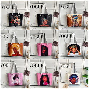 <span class=keywords><strong>Sac</strong></span> fourre-tout en toile noire grande capacité pour femme, couleur unie, <span class=keywords><strong>avec</strong></span> <span class=keywords><strong>fermeture</strong></span> <span class=keywords><strong>éclair</strong></span>, <span class=keywords><strong>sac</strong></span> à bandoulière tressé portable – Cool Art - Product Image 2