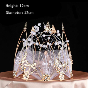 <span class=keywords><strong>Feliz</strong></span> <span class=keywords><strong>cumpleaños</strong></span> y graduación pastel Topper oro plata Metal Rhinestone cristal corona pastel decoración suministros - Product Image 5