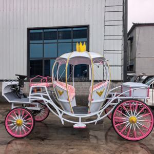 Chariot de luxe royal à chevaux, électrique, avec éclairage LED, taille réelle, pour 4 à 6 personnes, idéal pour les mariages - Product Image 5