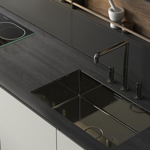 ORON DECO negro Peel and Stick <span class=keywords><strong>cocina</strong></span> pared pegatina impermeable grano <span class=keywords><strong>de</strong></span> madera papel pintado PVC autoadhesivo vinilo envoltura <span class=keywords><strong>para</strong></span> encimera - Product Image 1