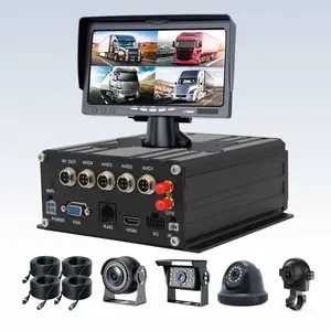 Kamera Cctv dengan Dvr 8 Saluran 6CH 4 Saluran Ahd Dvr H 264 Sistem Kamera Keamanan Kotak Hitam Kit Dasbor Kamera Dvr Mobil