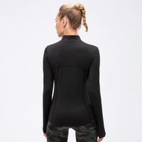 Vêtements de sport pour femmes grandes tailles, veste de yoga, veste de sport à manches longues, t-shirt de fitness léger pour la salle de sport, le tennis