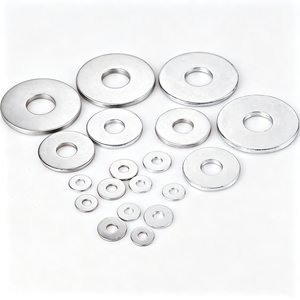 Arandelas Lisas de Acero al Carbono de Alta Calidad al por Mayor de Fábrica, Serie Grande, Medidas Métricas, Junta de Fijación Galvanizada en Zinc - Product Image 5