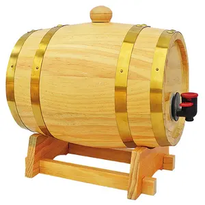 factory manufacture customized mini wooden wine bucket burrel