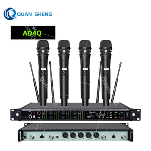 Micrófono Inalámbrico Digital Profesional AD4Q AXINT con Receptor de 4 Canales y Micrófono de Mano KSM9 para Escenario, Canto, Grabación y Discursos - Product Image 1