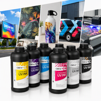 Tinta Printer UV Profesional OBW 1000ML Warna Cerah dan Saturasi Tinggi Tinta UV untuk Pencetakan Digital untuk Printhead DX5/DX7/XP600/TX800/I3200