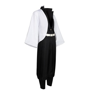 Costume complet de cosplay anime blanc imprimé Haori Wind Hashira <span class=keywords><strong>Shinazugawa</strong></span> <span class=keywords><strong>Sanemi</strong></span> pour soirée déguisée et événement de cosplay - Product Image 3