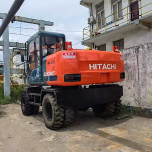 Excavateur sur pneus Hitachi Ex100 d'occasion à vendre Excavateur à roues Hitachi Ex100 Ex100wd de fabrication japonaise à vendre - Product Image 2