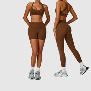 Conjunto de <span class=keywords><strong>ropa</strong></span> con logotipo personalizado, ligera, elástica, sólida, respetuosa con el medio ambiente, venta al por mayor, de 2 piezas, <span class=keywords><strong>ropa</strong></span> plegable, OEM básica, <span class=keywords><strong>barata</strong></span>, entrenamiento de esquí para <span class=keywords><strong>mujer</strong></span> - Product Image 1