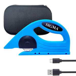 Taglierina Circolare Elettrica con Blocco di Sicurezza e Batteria al Litio per Taglio di Tessuti, Pelle e Tappeti in Casa e Negozio - Product Image 2