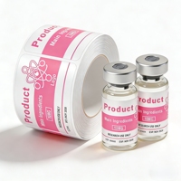Étiquettes adhésives texturées personnalisées pour flacons de 3 ml, autocollants de scellage inviolables pour contenants de recharge