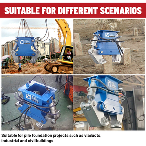 Broyeur de pile à quatre griffes BEIYI avec moteur-quadruple <span class=keywords><strong>pour</strong></span> la pression de 320KN de rupture de pile <span class=keywords><strong>pour</strong></span> les excavatrices> 20T - Product Image 2