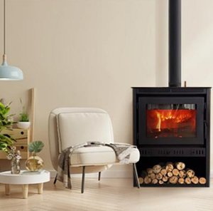 Cheminée à bois en fonte autoportante de style européen KY001-90 pour salon et villa - Product Image 5