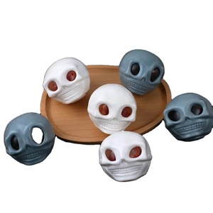 Juguetes Blandos de Calavera de Halloween de TPR con Ojos de Araña, Gadgets de Broma, Decoración para Fiestas, Venta al por Mayor a Granel - Product Image 1