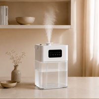 Humidificateur à vapeur chaude 7L 100 ℃   Humidificateur d'air domestique silencieux à vapeur chaude avec grand réservoir pour chambre à coucher