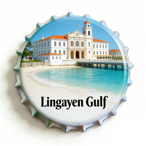 Imán de nevera con forma de tapa de botella, recuerdo de animales emblemáticos de la ciudad de Lingayen Gulf, Islas <span class=keywords><strong>Lipair</strong></span>, Leghorn, Londres - Product Image 4