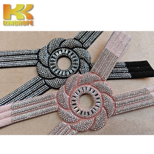 Appliques de strass personnalisées chanceuses patchs de strass pour la décoration de chaussures applique de cristal pour chaussure - Product Image 6