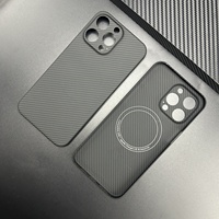 Coque de téléphone personnalisable en fibre de carbone ultra-fine, antichoc, de qualité militaire, pour 17 Air ProMax 16