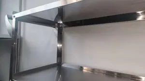 Carro utilitario rodante de 3 niveles desmontable de acero inoxidable resistente directo de fábrica con ruedas para restaurante