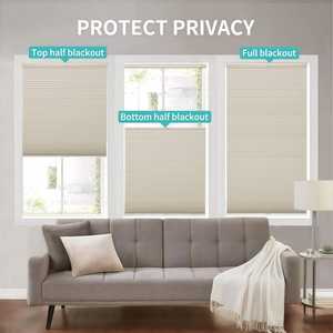 Stores pour fenêtres intérieures sans outils ni perçage, stores de fenêtre sans cordon, stores cellulaires, stores occultants en nid d'abeille, haut vers le bas, bas vers le haut - Product Image 3